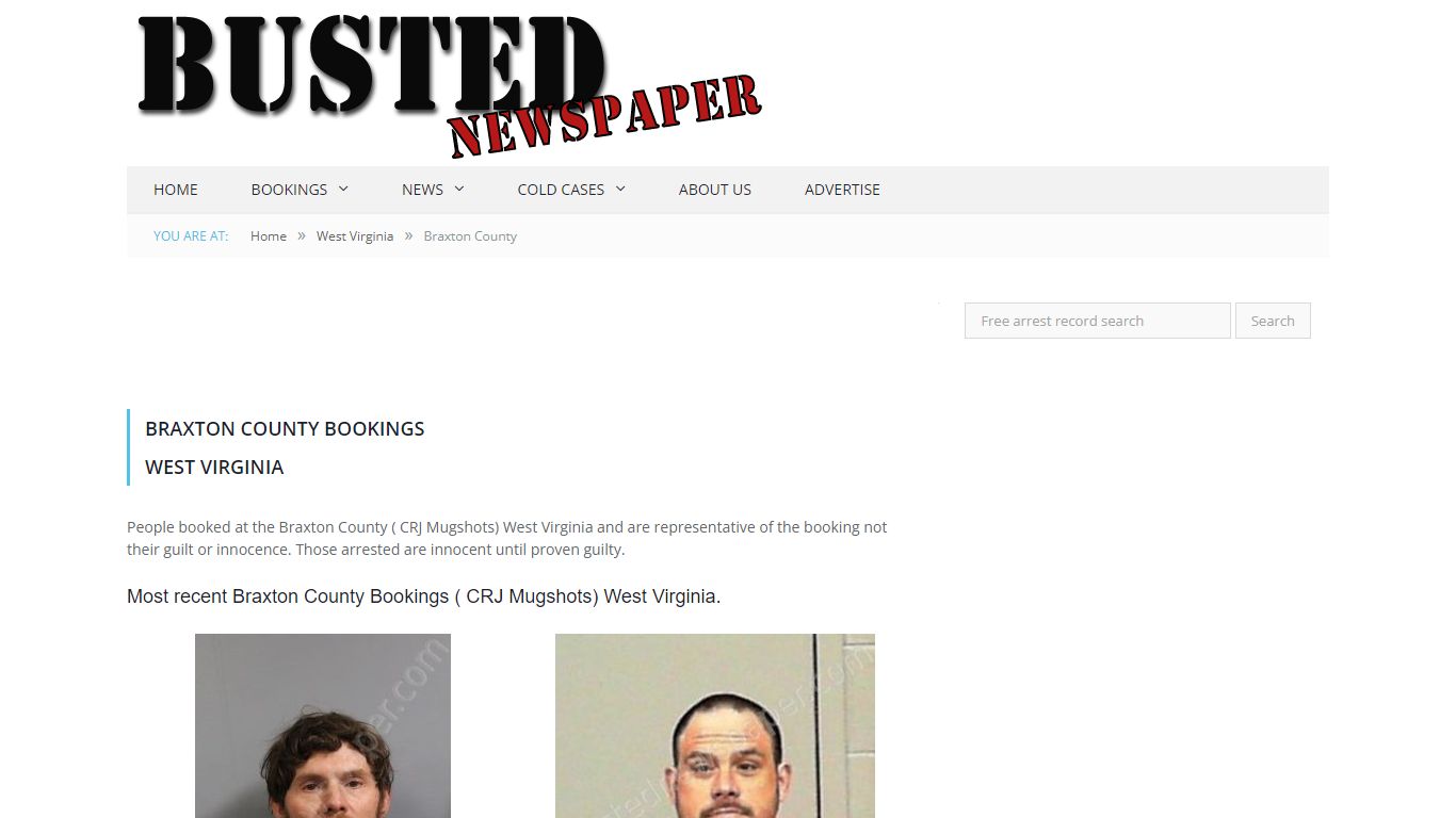 Braxton County, WV ( CRJ WV ) Mugshots - BUSTEDNEWSPAPER.COM